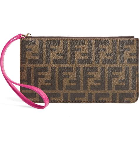 fendi zucca wristlet pouch|Fendi bag.